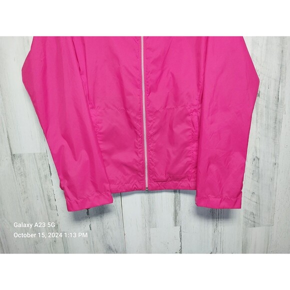 Columbia Jacket Womens Small Pink Full Zip Hooded Lightweight - Picture 2 of 8